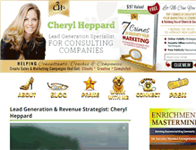 Tablet Screenshot of cherylheppard.com